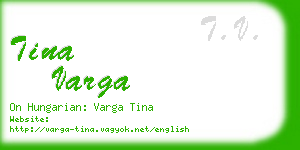 tina varga business card